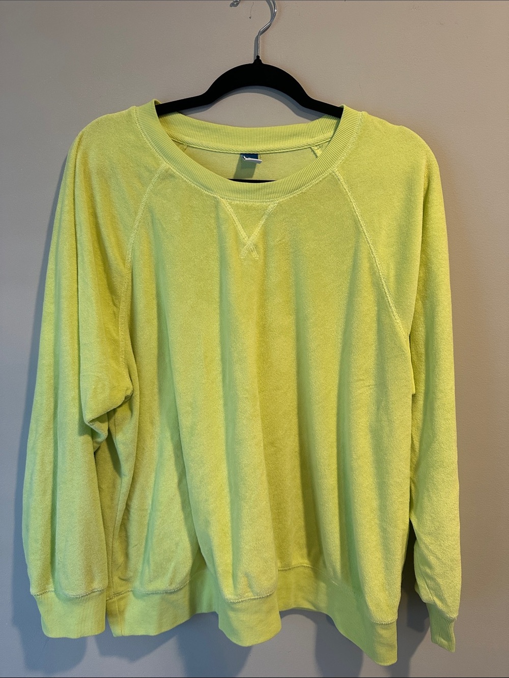 Old Navy Neon Yellow Crewneck Sweatshirt